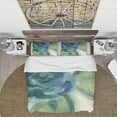 thumbnail image 3 of Designart 'Blue Floral Poppies II' Cottage Duvet Cover Set, 3 of 4
