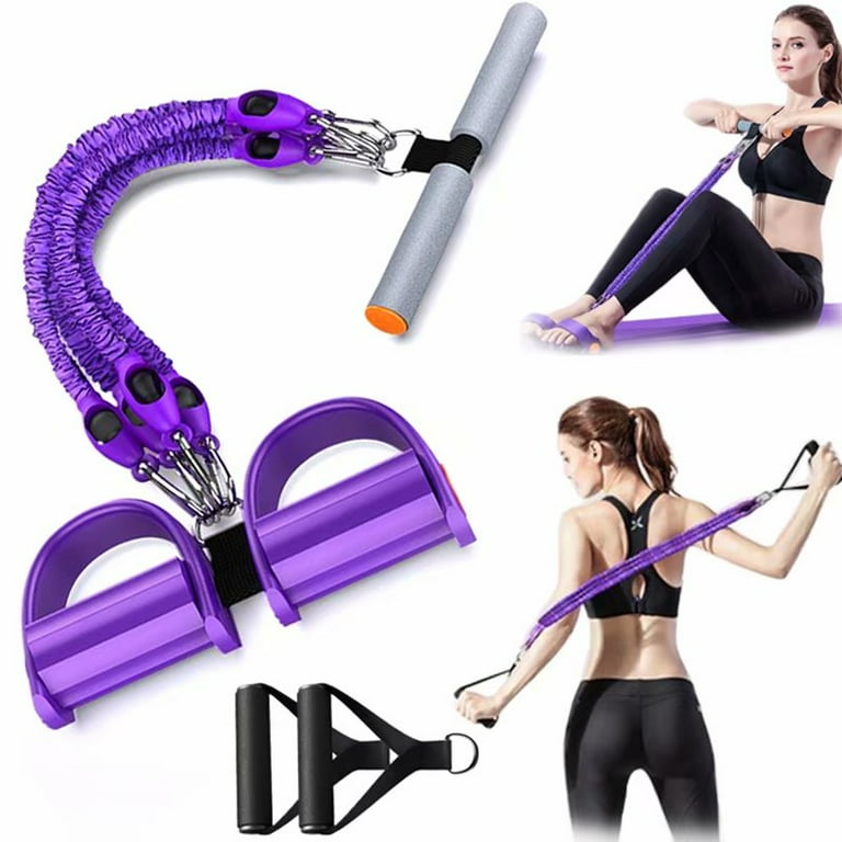 Adjustable Chest Expander 5 Ropes Resistance Exercise System Bands