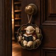 thumbnail image 2 of YuanGuangQ Christmas Reading Themed Hanging Ornaments, Book Lovers Decorative Hanging Pendants, Festive Decor for Christmas Tree, Bookshelf, Home Indoor Holiday Display, 2 of 4