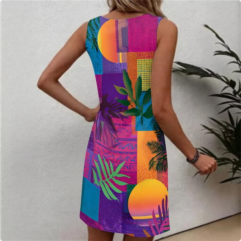 hawaiian mini dress 60's Dresses A classic with a little twist and furious flair LISTHA Floral Hawaiian Dresses for