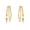 dangle1-Gold, variant on Women's dangling earrings, 14k gold-plated three-hoop earrings, cute and exaggerated chain earrings, delicate teardrop earrings, fashionable gold-plated jewelry.