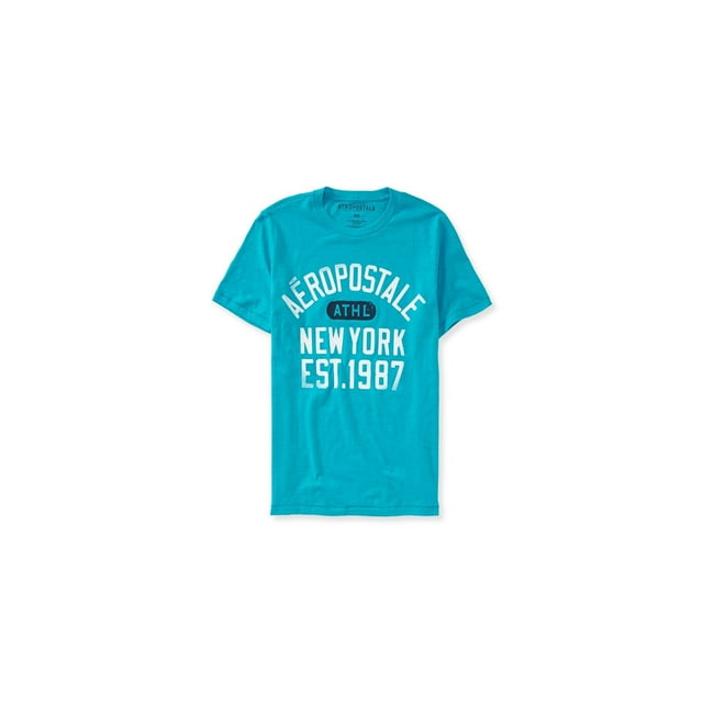 Aeropostale Mens Ny Athletic Graphic playera, verde, mediano Aeropostale Camiseta gráfica