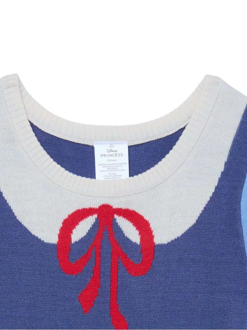 Girls Disney Princess Snow White Cosplay Short Sleeve Sweater Dress, Sizes  4-12 - Walmart.com