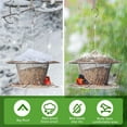 thumbnail image 3 of Samhe Bird Feeder for Outdoor, Metal Hanging Wild Bird Feeder with 9.8" Roof 3 lbs Seeds Capacity, 3 of 10