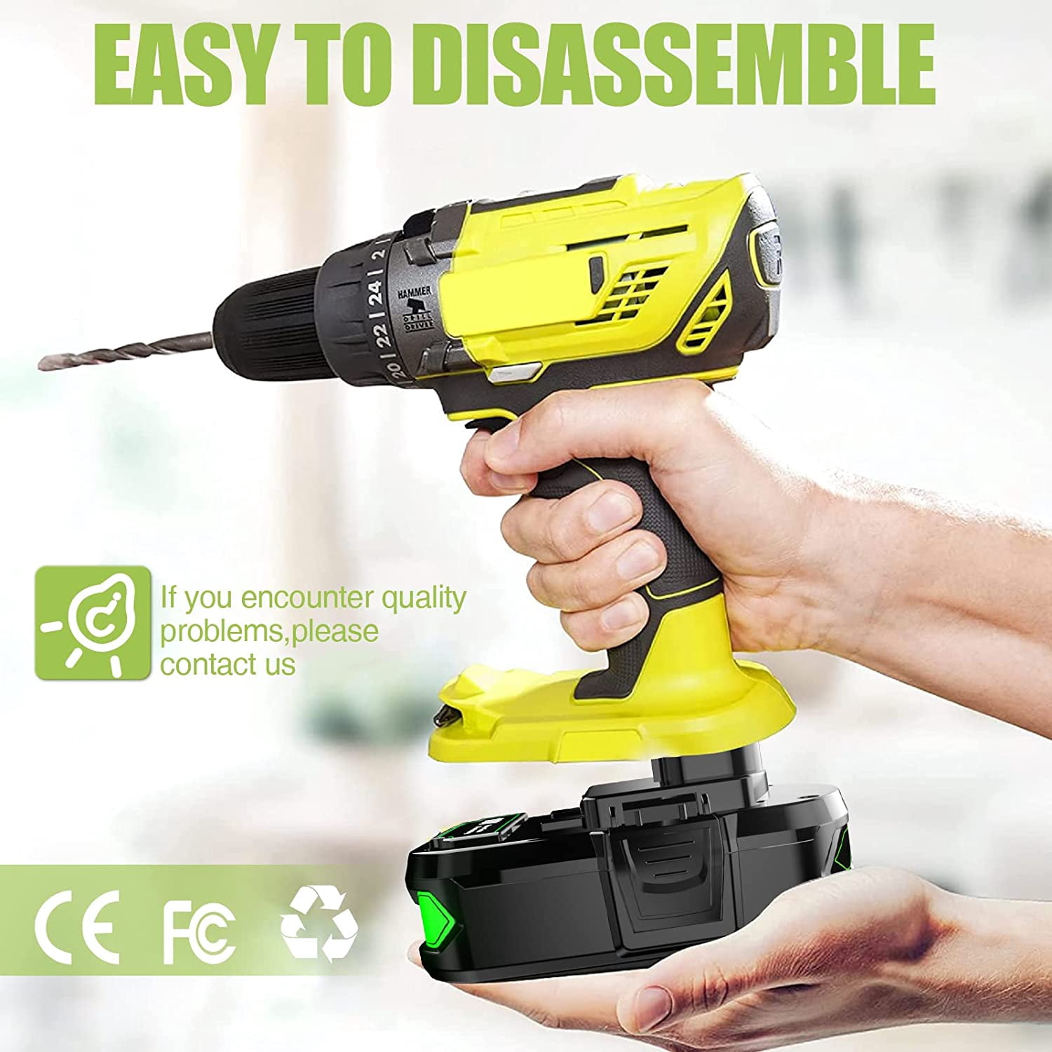 2Pack 18Volt P102 Replace for Ryobi 18V Batteries and Charger Combo for 18 Volt P103 P104 P105 P107 P109 P190 P191 P122 for Ryobi 18v Lithium Battery
