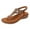Brown, variant on KBODIU Women's Arch Support Sandals Orthotic Adjustable Flat Sandals for Women Flat Slip On Sandals Crystal Roman Open Toe Casual Sandals
