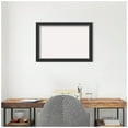 thumbnail image 7 of Amanti Art White Cork Board Wood Framed Corvino Black Narrow Bulletin Board 27 in. x 19 in., 7 of 7