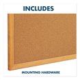 thumbnail image 3 of Quartet Bulletin/Dry-Erase Board, Melamine/Cork, 48" x 36", White/Brown, Oak Finish Frame, 3 of 8
