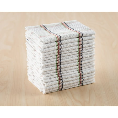 mainstays dishcloths waffle plaid colored multi pack walmart
