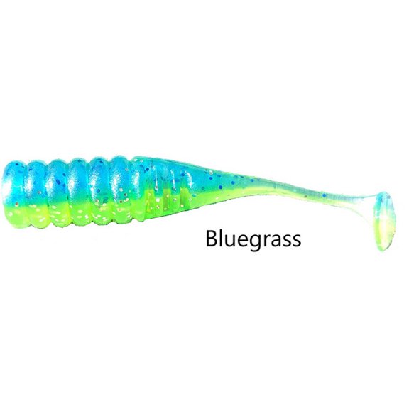Jenko JBTTF-BG Big T Tickle Fry Blue Grass 2" Fishing Lures (12 Pack)