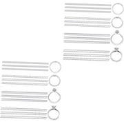 ZOIZOCP 24 Pcs Adjustment Artifact Plastic spacers Womens Rings Golden Rings Ring Sizer Ring Size Adjuster for Wide Bands Silicone Ring for Women Ring Adjuster Silicone Plastic Tightener