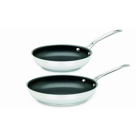 

lqqq Classic Non-Stick Stainless Steel 9 and 11 Skillets