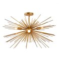 thumbnail image 2 of Decomust® 27" X 15" Inch Starburst Chandelier Astra Sputnik Light Satellite Ceiling Light Fixture, Flush Mount Light, Brass Copper Gold Color, 2 of 4