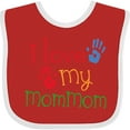 thumbnail image 3 of Inktastic I Love My Mommom Boys or Girls Baby Bib, 3 of 4