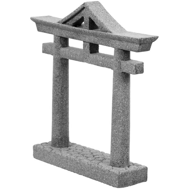 Micropaisaje de jardín, decoración zen, miniaturas japonesas, estatuas, artesanías, decoraciones de puertas de piedra, Soacebuddy
