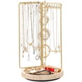 thumbnail image 3 of Adjustable Rotating Jewelry Stand Fashionable Necklace Display Stand With Multiple Slots Handy Jewelry Rack(Black), 3 of 7