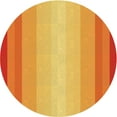 thumbnail image 1 of Ahgly Company Indoor Round Patterned Orange Red Orange Area Rugs, 3' Round, 1 of 6