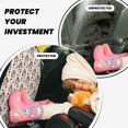 thumbnail image 4 of Naloa Merry Christmas Santa 2Pcs Anti-Kick Back Seat Cover Kick Mat, Car Seat Protector with 3 Storage Pockets, 4 of 8