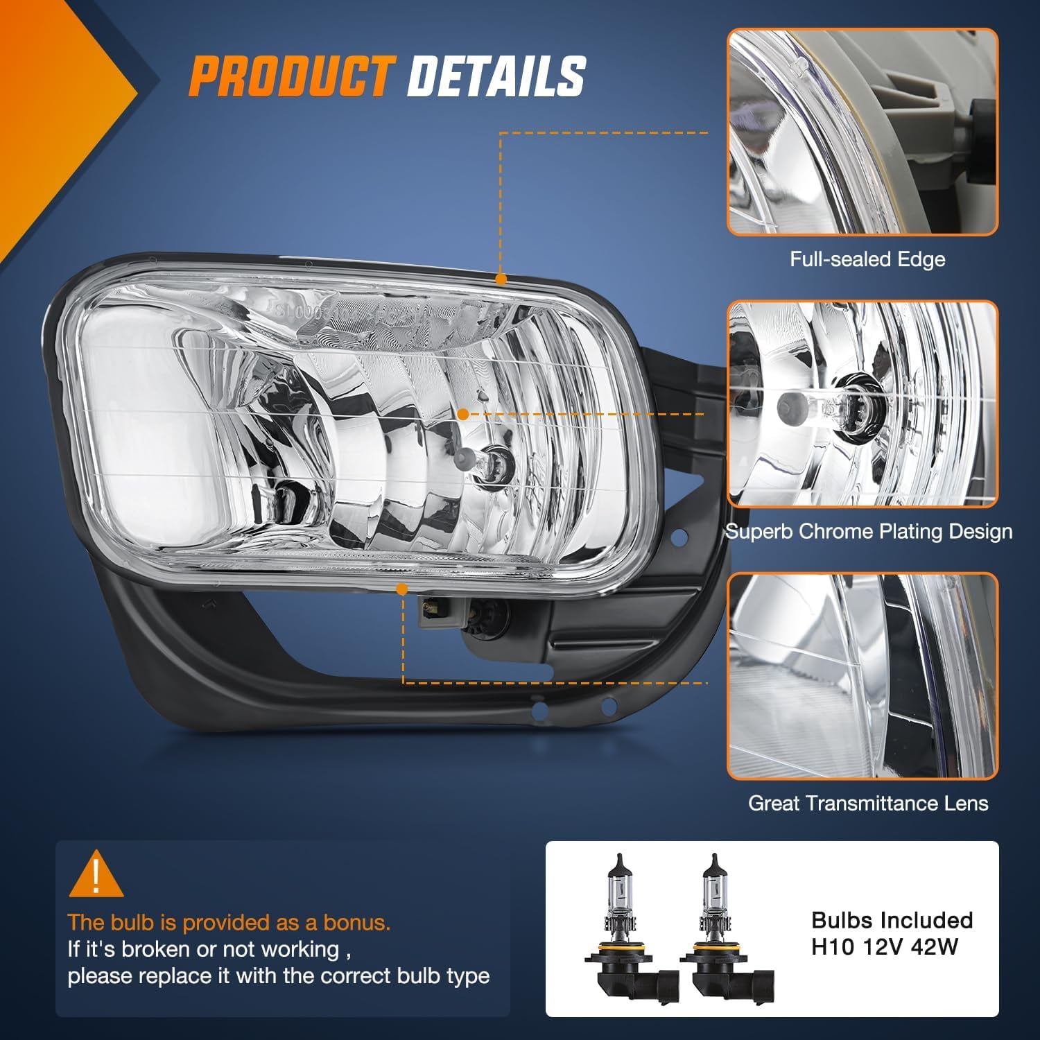 Nilight Fog Lights Assembly Compatible with 2009 2010 2011 2012 Dodge Ram 1500 2010 2011 2012 2013 2014 2015 2016 2017 2018 Dodge Ram 2500 3500 Fog Light Replacement Clear Len