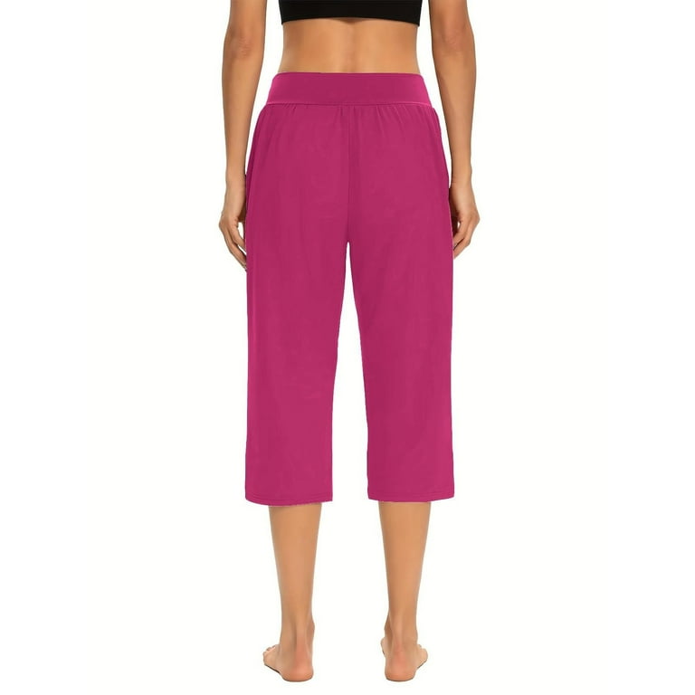 Summer Pants for Women Yoga Capri For Women Trendy Loose Comfy