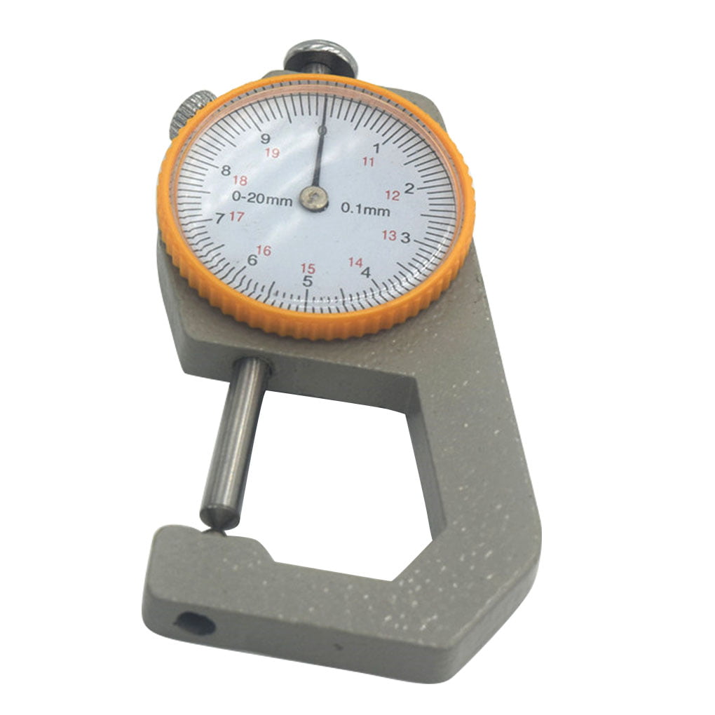 0-20mm thickness gauge Thickness Gauge Dial Flat Head for Measuring Jewelry,Leather Leather DIY Measuring Range Measuring Tool Leather Measuring Tool Thickness Meter 