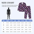 thumbnail image 3 of KLL cartoon Skull rainbow space Sleepwear Mens Flannel Pajamas,Long Cotton Pj Set, 3 of 7