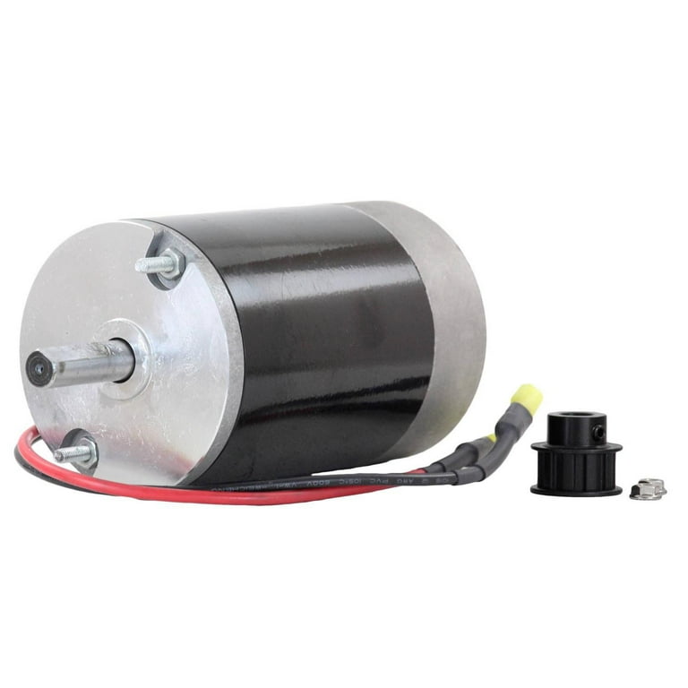 NEW 12V DC Spinner Motor Fisher Poly Caster 1/2 Shaft 10T Cogged Pulley  78300