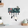 thumbnail image 6 of Christmas Trees Green Mail Holder Organizer Wall Mount with Shelf Key Holder Key Rack with 5 Key Hooks for Wall Decorative, 6 of 6