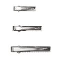 thumbnail image 3 of Southwit 300 Pieces Flat Single Prong Hair Clips Silver Metal Alligator Hair Clips - Assorted Size for Arts & Crafts Projects, 3 of 4