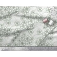 thumbnail image 2 of Soimoi Green Poly Georgette Fabric Artistic Floral Printed Fabric 1 Yard 42 Inch Wide, 2 of 3