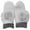 Gray, variant on ShomPort Casual Mittens for Womens Fleece Full Finger Color Block Lined Cute Fall Winter Thick Thermal Gloves