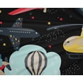 thumbnail image 5 of oneOone Polyester Lycra Black Fabric Airplane Nursery Kids Diy Clothing Quilting Fabric Print Fabric By Yard 56 Inch Wide, 5 of 6