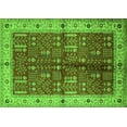 thumbnail image 1 of Ahgly Company Indoor Rectangle Oriental Green Industrial Area Rugs, 7' x 10', 1 of 4