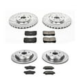 thumbnail image 3 of PowerStop Front and Rear Z23 Evolution Sport Carbon-Fiber Ceramic Brake Pad and Drilled & Slotted Rotor Kit Fits: PONTIAC Select Models K6187, 3 of 10