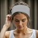thumbnail image 4 of 2pcs Sport Sweat Mens Hair Headband Unisex Band Sweatband Stretch Womens Fitness & Yoga, 4 of 5