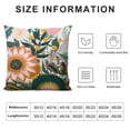 thumbnail image 5 of JEUXUS Boho Floral Pillow Covers Abstract Bohemian Tropical Leaves Throw Pillow Covers Summer Pillowcase Vintage Decorations Cushion Case for Home Outdoor Yard, 5 of 5