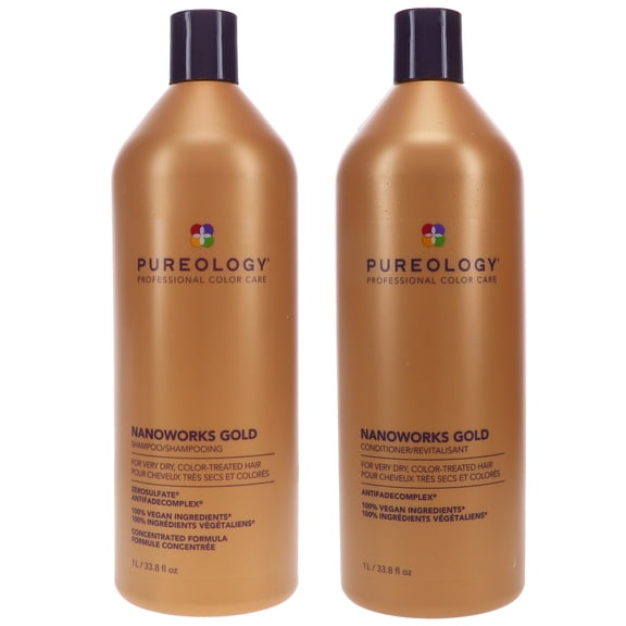 Pureology Nanoworks Gold Shampoo 33.8 oz & Conditioner 33.8 oz Combo Pack