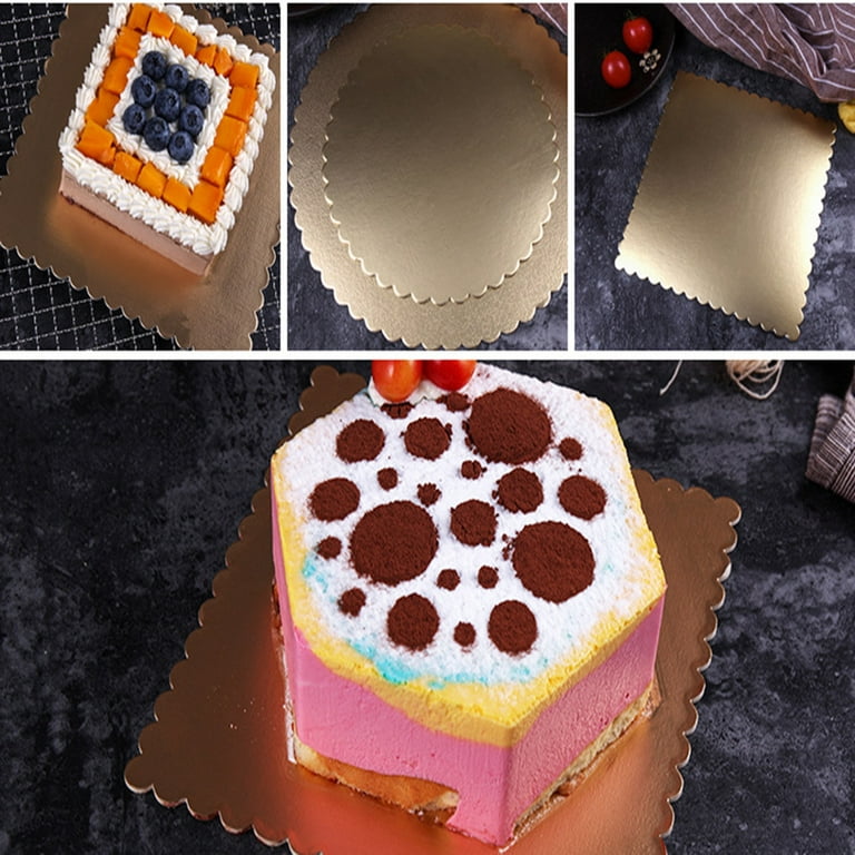 Miss Bakery's House® Cake Board - Acrylique - Blanc - Rond - Ø 20 cm - Base  de gâteau - réutilisable - Lavable - Stable - Assiette à gâteau - Brillant  : : Cuisine et Maison