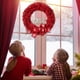 thumbnail image 3 of Puntoco Corona De Decoración Navideña Corona De Navidad Roja,Decoración Hogareña, 3 of 7