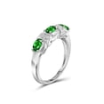 thumbnail image 3 of JewelersClub Chrome Diopside Ring Birthstone Jewelry – 0.70 Carat Chrome Diopside 0.925 Sterling Silver Ring Jewelry with White Diamond Accent– Gemstone Rings with Hypoallergenic 0.925 Sterling Silver, 3 of 4