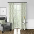 thumbnail image 2 of 6ix Tailors CRE-AUR-GRE-PP-4096-PR 40 x 96 in. Cressida Green Tea Pinch Pleat Drapery Panel Pair, 2 of 5