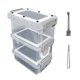 thumbnail image 3 of Caja de alimentación para cucarachas, terrario transparente, contenedor de hábitat, jaula portátil para animales Estilo B, 3 of 8