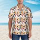 thumbnail image 2 of Fotbe Cute Cats Camisa Hawaiana para Hombre Unisex – Camisa Casual de Verano con Botones de Manga Corta de Algodón y Lino,3X-Large, 2 of 7