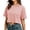 A-Light Pink97, variant on Yuanlong Womens Tshirts Round Neck Short Sleeve Summer Cropped T Shirts Solid Color Loose Fit Minimalist Sporty Basic Tees