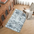 thumbnail image 2 of Haperlare Area Rug Vintage Medallion Rug Oriental Distressed Floor Carpet Non Slip Washable Rug, 2' x 3' Gray, 2 of 7