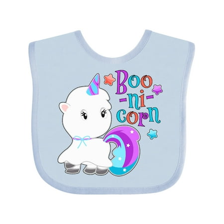 

Inktastic Boo-nicorn for Halloween Gift Baby Boy or Baby Girl Bib