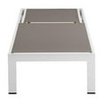 thumbnail image 5 of Pemberly Row Adjustable Height Aluminum Patio Lounger in White/Gray, 5 of 10