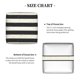 thumbnail image 5 of Fotbe Black And White Thick Stripes Porta Pañuelos Decorativo de Cuero, Caja Cuadrada Moderna para Pañuelos Faciales, Organizador y Dispensador 5x5x5'', 5 of 7
