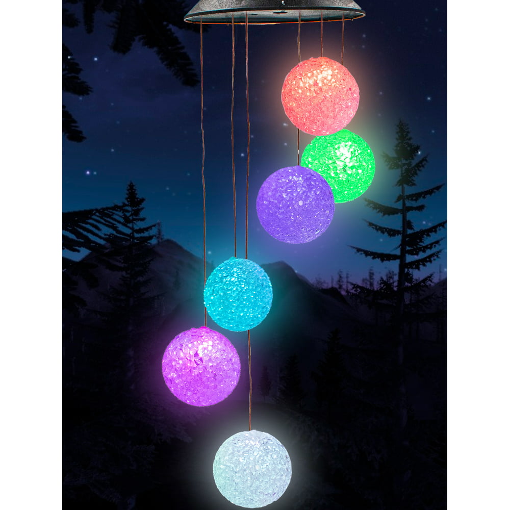 Glow Globes Solar Wind Chime LED RGB Color Changing