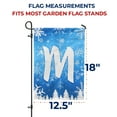 thumbnail image 7 of America Forever Winter Monogram Letter M Winter Forest Garden Flag Vertical Double Sided 12.5 x 18 inches Happy Holiday Christmas Seasonal Flags for Outdoor, Yard Porch, Snowflakes Garden Flag, 7 of 7